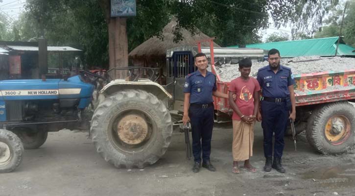 তিস্তায় বালু উত্তোলন করায় ব্যবসায়ীর জরিমানা